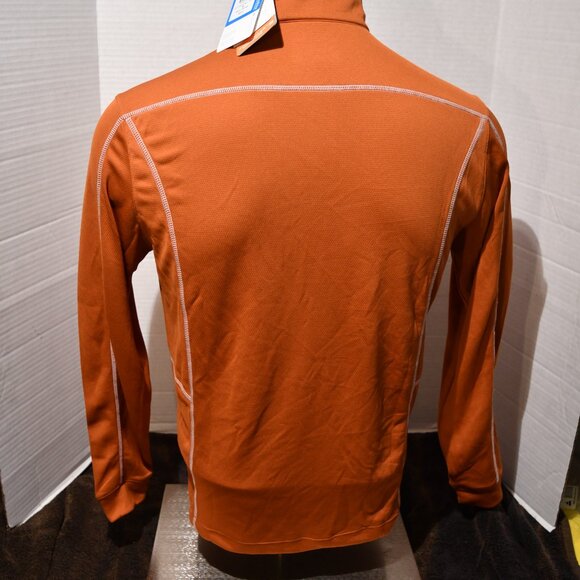 NWT Columbia Golf Men's SM 1/4 Zip Pullover Long Sleeve Orange Omni Wick/Shade - Picture 5 of 10